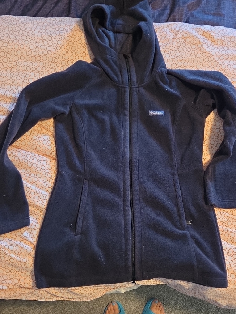 Columbia Women's Black Hooded Fleece Jacket